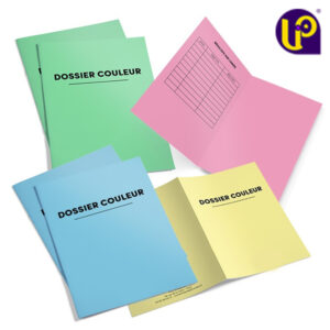DOSSIER COULEUR A4+ FERMÉ RECTO-VERSO