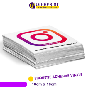 ÉTIQUETTE PAPIER AUTOCOLLANT 10x10