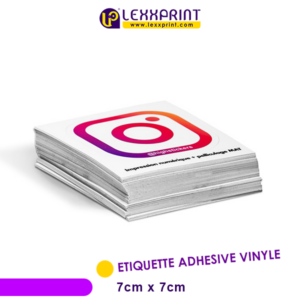 ÉTIQUETTE PAPIER AUTOCOLLANT 7x7