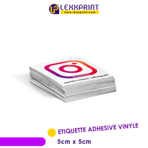ÉTIQUETTE PAPIER AUTOCOLLANT 5x5